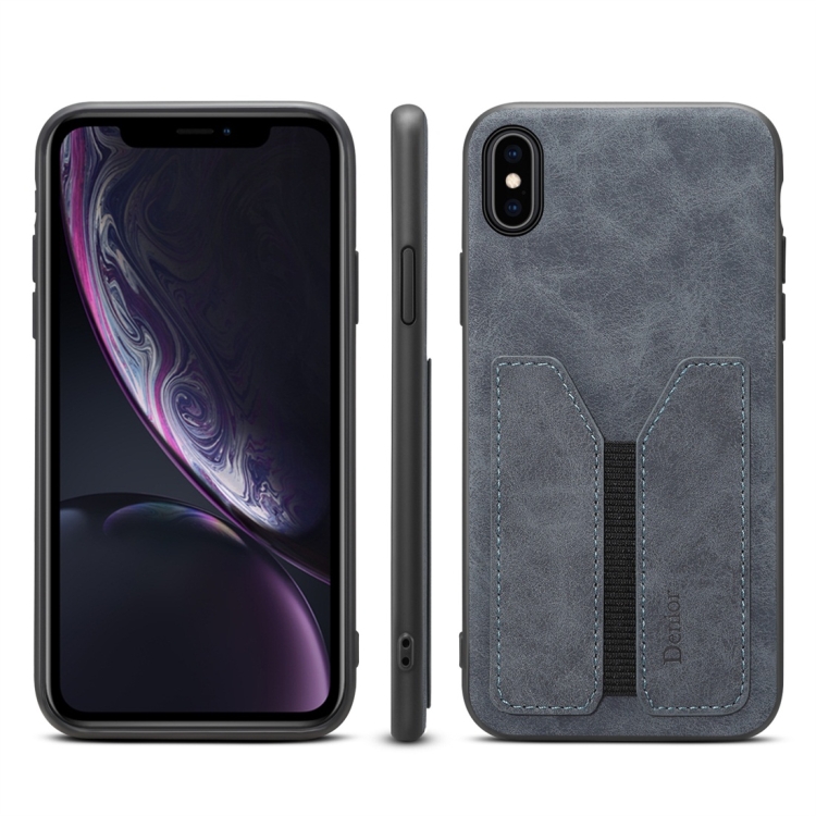 

PU + TPU Protective Case with Card Slots for iPhone X / XS(Grey)