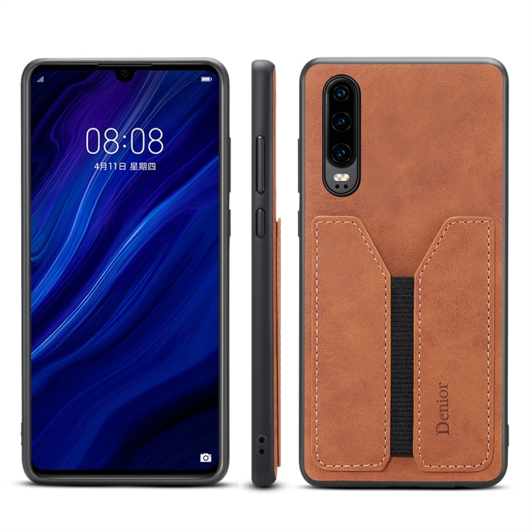 

PU + TPU Protective Case with Card Slots for Huawei P30(Brown)