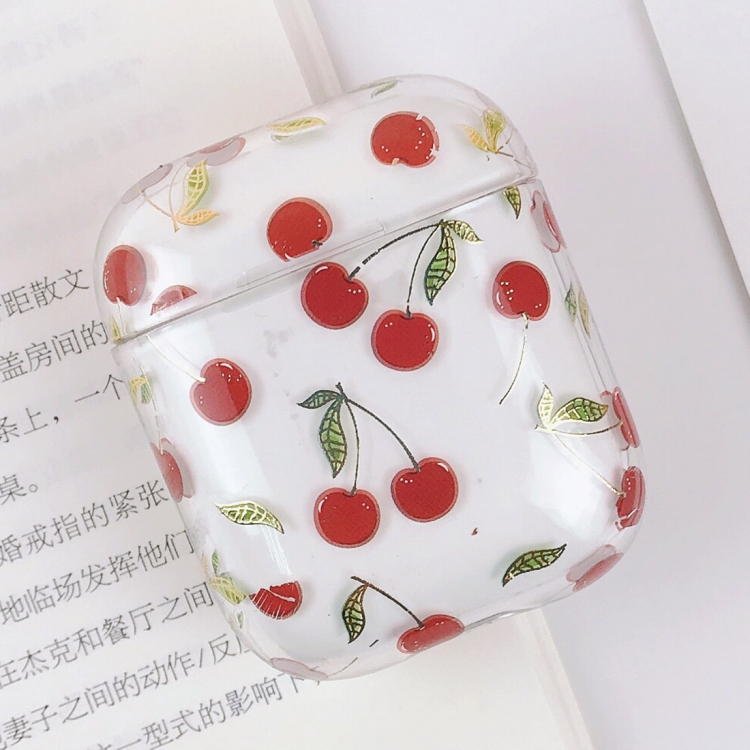 

PC Water Decal Gilding Earphone Protective Case for Airpods 1 / 2