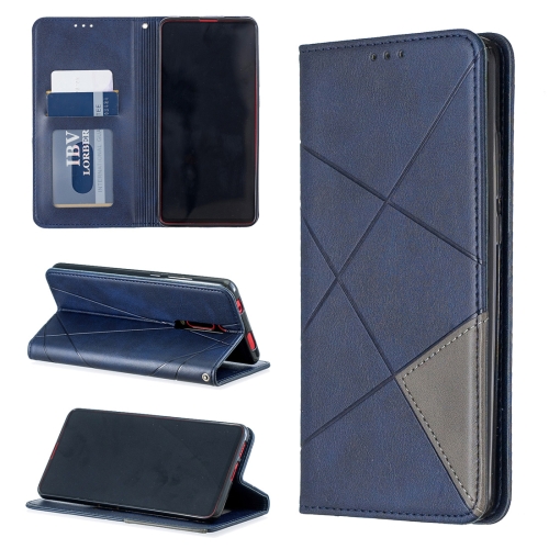 

Rhombus Texture Horizontal Flip Magnetic Leather Case with Holder & Card Slots For Xiaomi Redmi K20 / K20 Pro / Mi 9T(Blue)