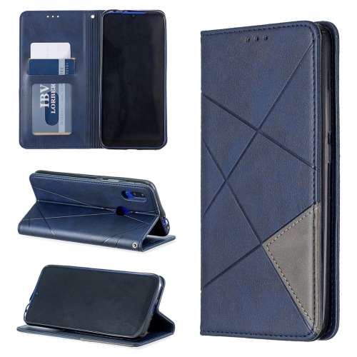 

Rhombus Texture Horizontal Flip Magnetic Leather Case with Holder & Card Slots For Xiaomi Redmi 7(Blue)