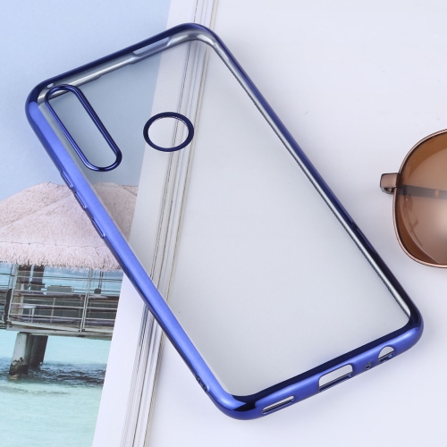 

Ultra-thin Electroplating Soft TPU Protective Back Cover Case for Huawei P Smart Z / Y9 Prime(Dark Blue)