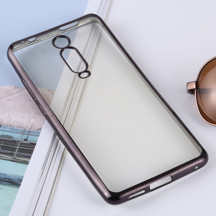 

Ultra-thin Electroplating Soft TPU Protective Back Cover Case for Xiaomi Mi 9T / Redmi K20 / K20 Pro(Black)