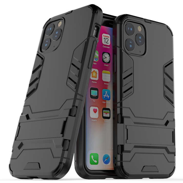 

Shockproof PC + TPU Case with Holder for 11 Pro(Black)