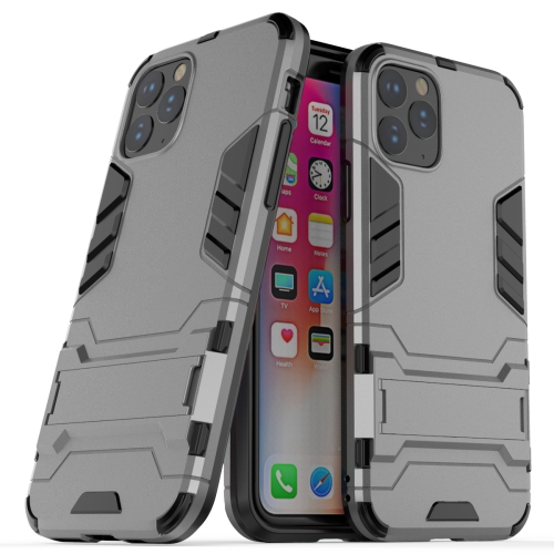 

Shockproof PC + TPU Case with Holder for 11 Pro(Grey)