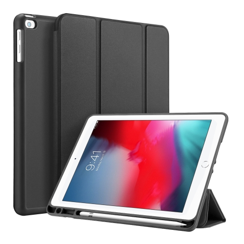 

DUX DUCIS OSOM SERIES Three-folding Horizontal Flip Leather Case with Pen Slots for iPad 9.7 inch (2017) / 9.7 (2018) / iPad 5 / 6(Black)