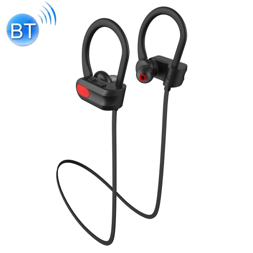 

A6 Bluetooth 4.1 Stereo Sports Bluetooth Earphone with Red Oval Button, Support Voice Dialing & IOS Battery Display & Smart Voice Prompt & Call