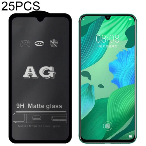 

25 PCS AG Matte Frosted Full Cover Tempered Glass For Huawei Nova 4e