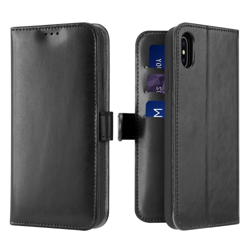 

DUX DUCIS KADO Series Shockproof Horizontal Flip Leather Case with Holder & Card Slots & Wallet for iPhone X / XS(Black)