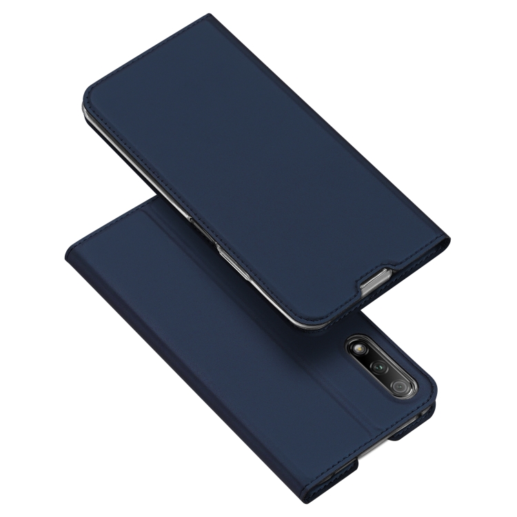 

DUX DUCIS Skin Pro Series Shockproof Horizontal Flip Leather Case with Holder & Card Slots for Huawei Honor 9X / Honor 9X Pro(Dark Blue)