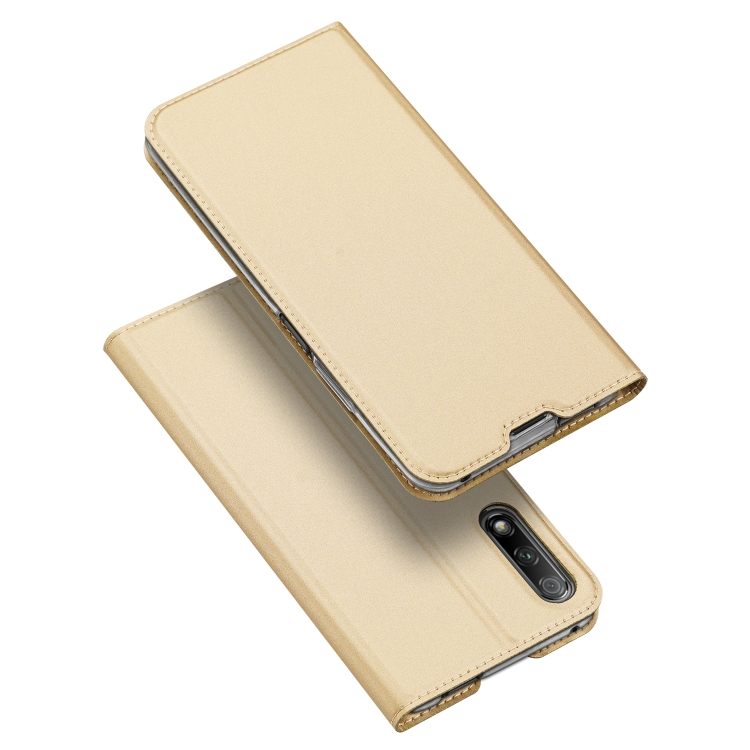 

DUX DUCIS Skin Pro Series Shockproof Horizontal Flip Leather Case with Holder & Card Slots for Huawei Honor 9X / Honor 9X Pro(Gold)