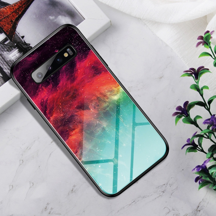 

Shockproof Tempered Glass + TPU Case For Galaxy S10(Colorful Nebula)