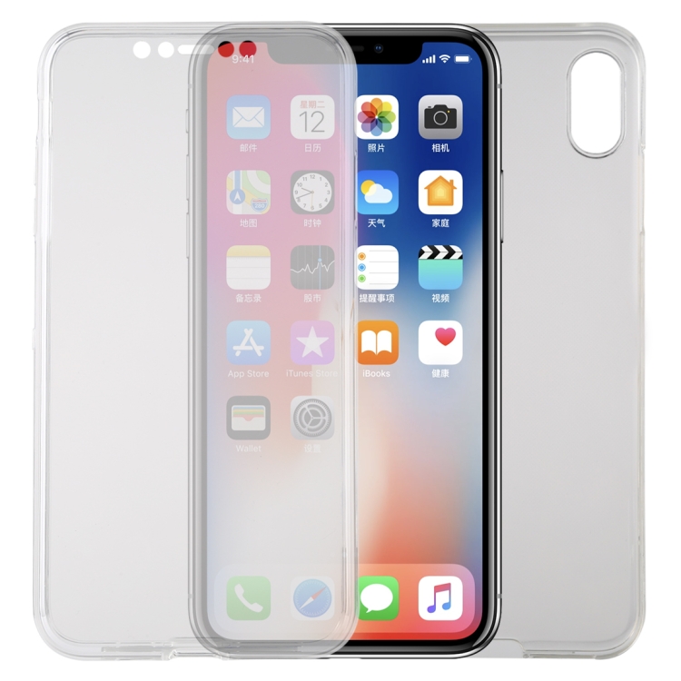 

TPU Ultra-Thin Double-Sided All-Inclusive Transparent Mobile Phone Case for iPhone X / XS