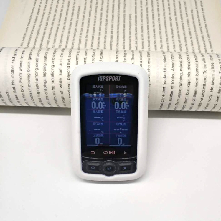 

Bicycle Code Table Shockproof Silicone Colorful Protective Case for iGPSPORT 618, Host not Included(White)