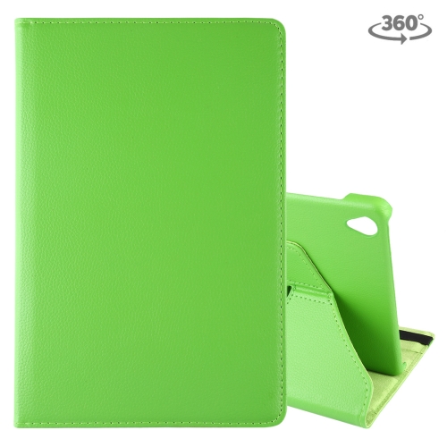 

Litchi Texture Horizontal Flip 360 Degrees Rotation Leather Case with Holder for Huawei MediaPad M6 10.8(Green)