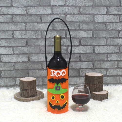 

CX189002 Halloween Decorative Restaurant Creative Ghost Pumpkin Gift Wine Bottle Cover(Pumpkin)