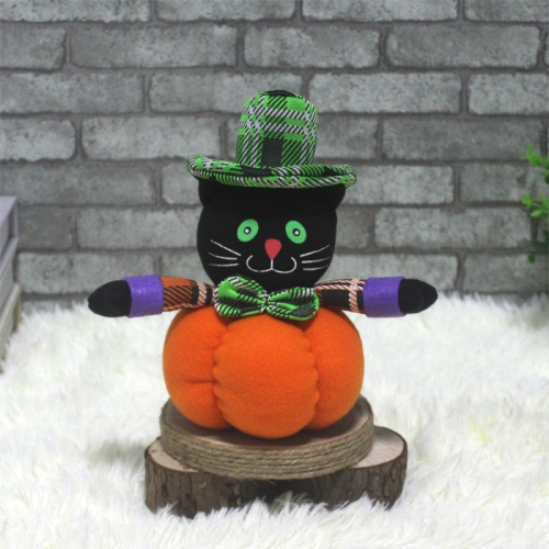 

CX189005 Halloween Pumpkin Doll Party Prop Decorations(Black Cat)