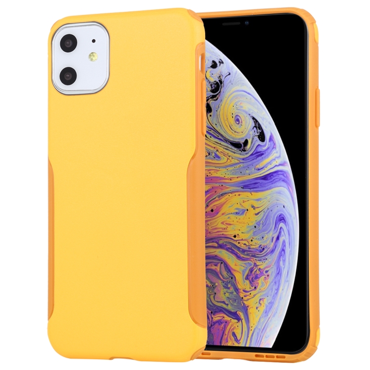 

Mutural Protector Series All-inclusive Ultra-thin TPU + PC Case For iPhone 11(Yellow)