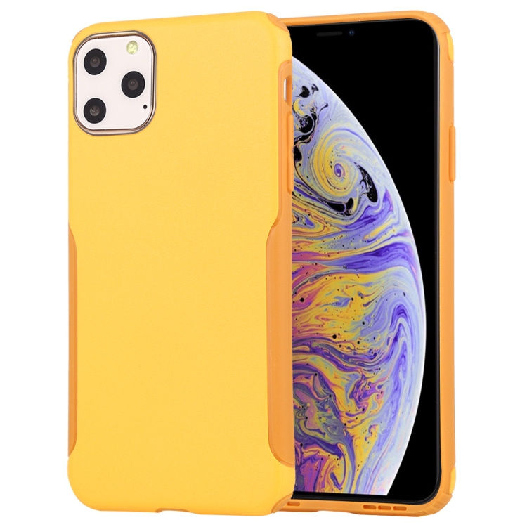 

Mutural Protector Series All-inclusive Ultra-thin TPU + PC Case For iPhone 11 Pro Max(Yellow)