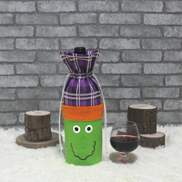 

CX189009 Halloween Creative Wine Bottle Cover Party Wine Bag Prop Decorations(Witch)