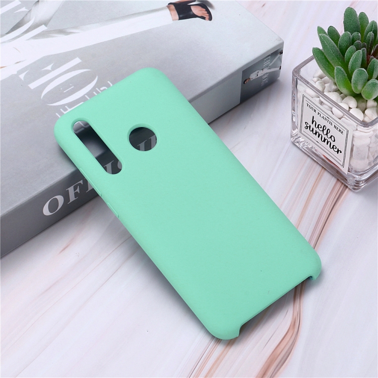 

Solid Color Liquid Silicone Shockproof Coverage Case For Huawei P Smart Z(Blue)