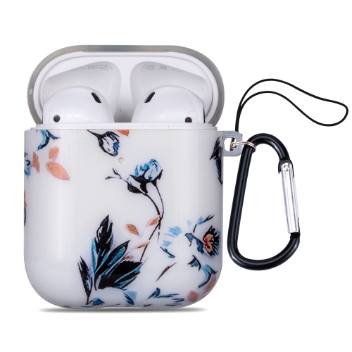 

Flower Series Anti-fall Earphone Protective Case for AirPods 1 / 2, with Hook & Anti-drop Buckle(Flower 2)