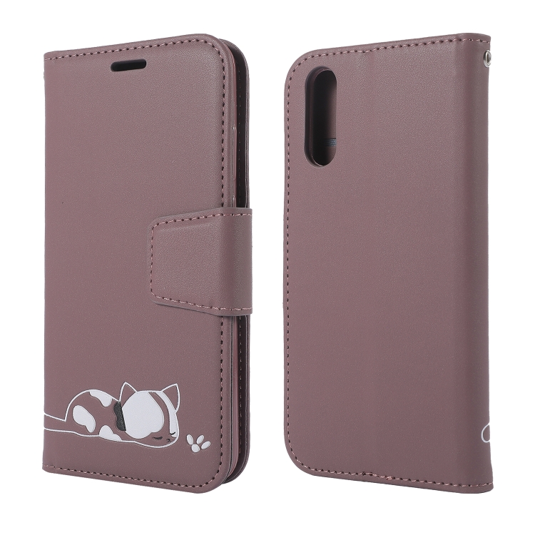 

Embroidered kitten Horizontal Flip Leather Case With Holder & Card Slots & Wallet for Huawei P20(Purple)