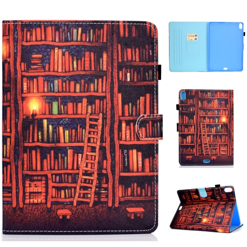 

For iPad Pro 11 inch Colored Drawing Stitching Horizontal Flip Leather Case, with Holder & Card Slots & Sleep / Wake-up function(Bookshelf)