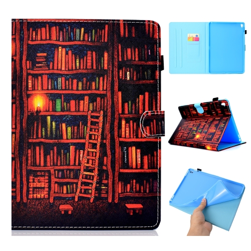 

For iPad Pro 9.7 Colored Drawing Stitching Horizontal Flip Leather Case, with Holder & Card Slots & Sleep / Wake-up function(Bookshelf)