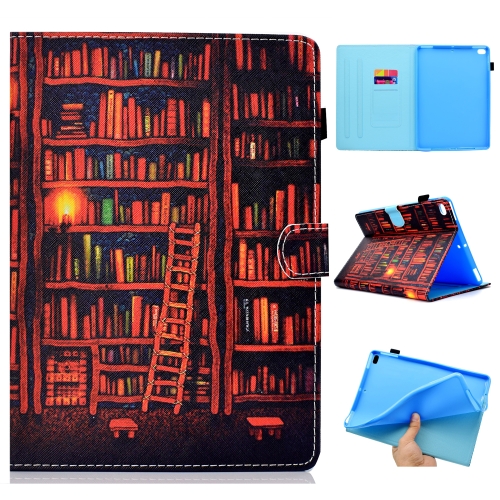 

For iPad 5 / 6 Colored Drawing Stitching Horizontal Flip Leather Case, with Holder & Card Slots & Sleep / Wake-up function(Bookshelf)