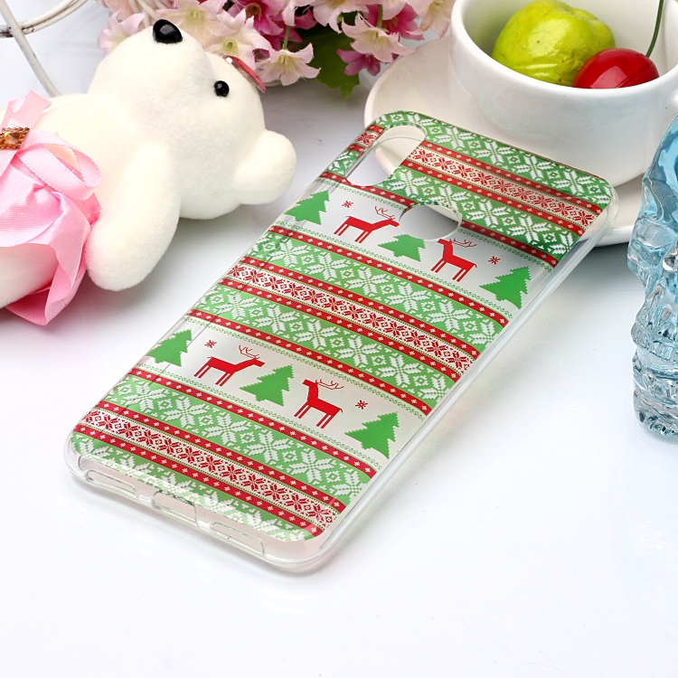 

For Xiaomi Redmi Note 7 Coloured Drawing Pattern IMD Workmanship Soft TPU Protective Case(Tribal Elk)