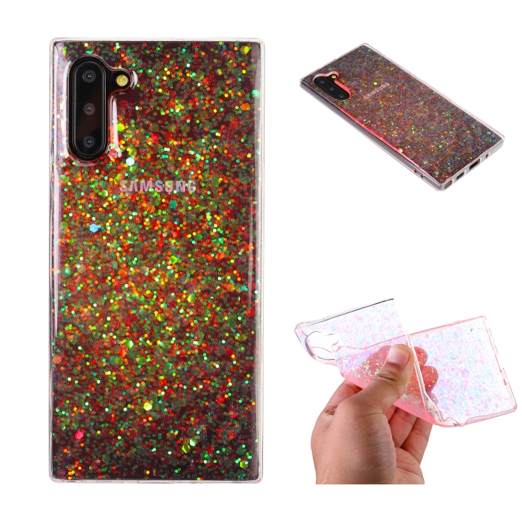 

For Galaxy Note 10 Glitter Powder Soft TPU Protective Case(Colour)