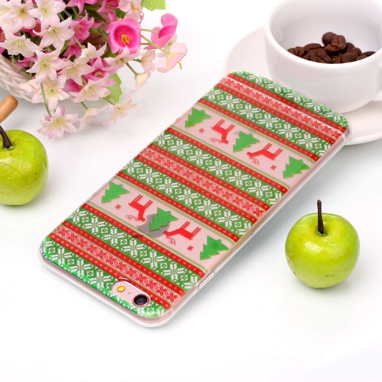 

For iPhone 6 & 6s Coloured Drawing Pattern IMD Workmanship Soft TPU Protective Case(Tribal Elk)
