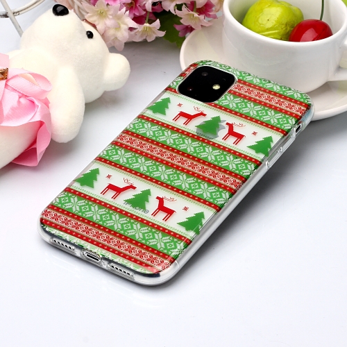 

For iPhone 11 Coloured Drawing Pattern IMD Workmanship Soft TPU Protective Case(Tribal Elk)