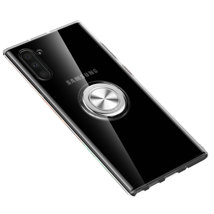 

For Galaxy Note 10 Ultra-thin TPU Protective Case with 360 Degree Rotation Holder(Transparent)
