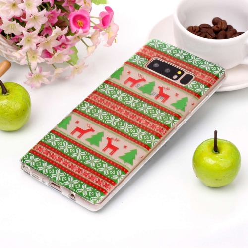 

For Galaxy Note 8 Coloured Drawing Pattern IMD Workmanship Soft TPU Protective Case(Tribal Elk)