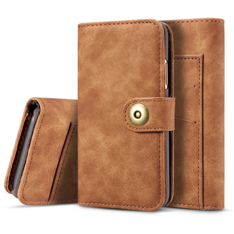 

For iPhone 11 Pro Retro Magnetic Detachable Horizontal Flip Leather Case, with Card Slots & Wallet & Photo Frame(Brown)