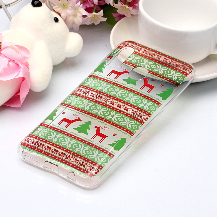 

For Galaxy A20e Coloured Drawing Pattern IMD Workmanship Soft TPU Protective Case(Tribal Elk)