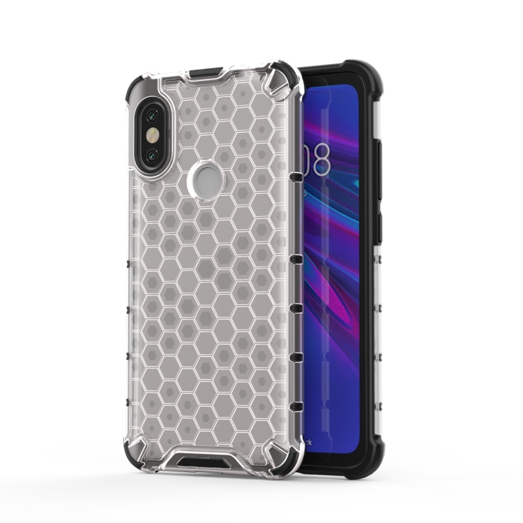 

For Xiaomi Redmi Note 6 / Note 6 Pro Shockproof Honeycomb PC + TPU Protective Case(Grey)