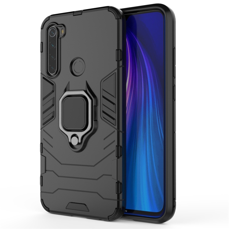 

For Xiaomi Redmi Note 8 Panther PC + TPU Shockproof Protective Case(Black)