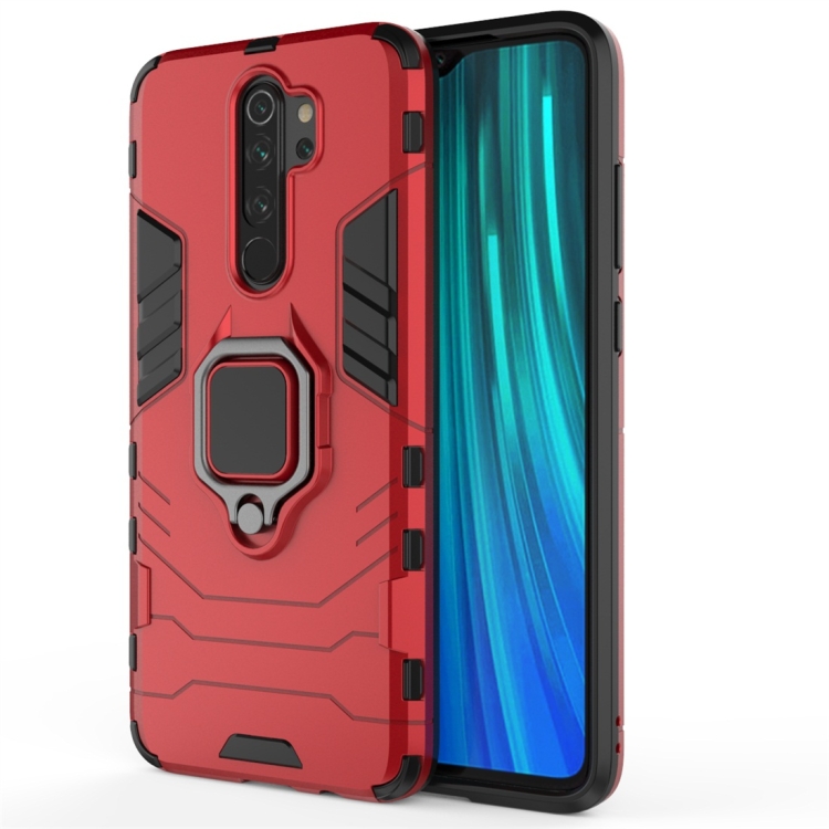 

For Xiaomi Redmi Note 8 Pro Panther PC + TPU Shockproof Protective Case(Red)