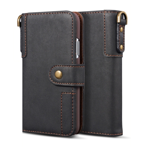 

For iPhone 11 Cowhide Texture Horizontal Flip Leather Case, with Holder & Card Slots & Wallet & Lanyard(Black)