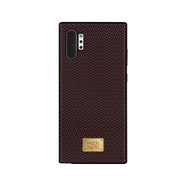 

For Galaxy Note 10 RAIGOR INVERSE PARKER Geometric Texture Pattern Protective Case(Red)