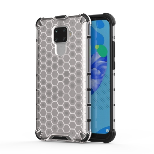 

For Huawei Nova 5i Pro Honeycomb Shockproof PC + TPU Protective Case(Grey)