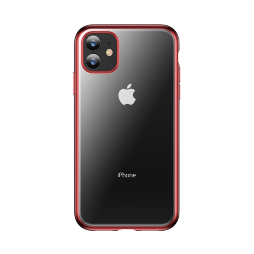 

For iPhone 11 TOTUDESIGN Concise Series Shockproof Electroplating TPU Protective Case(Red)