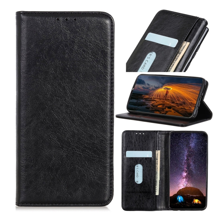

For Xiaomi Redmi Note 8 Magnetic Retro Crazy Horse Texture Horizontal Flip Leather Case with Holder & Card Slots & Wallet(Black)