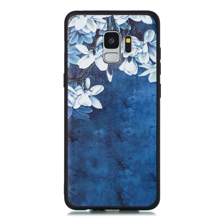 

For Galaxy S9+ Shockproof Soft TPU Protective Case(Magnolia Pattern)