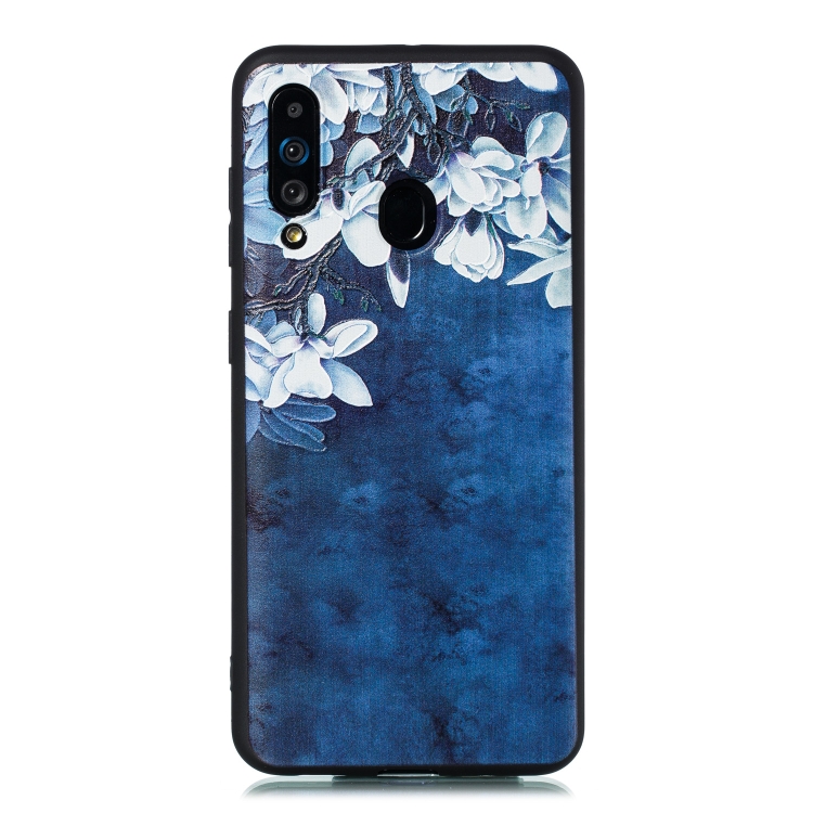 

For Galaxy A60 Shockproof Soft TPU Protective Case(Magnolia Pattern)