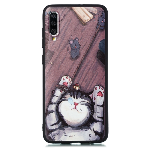 

For Galaxy A70 Shockproof Soft TPU Protective Case(Cat Pattern)