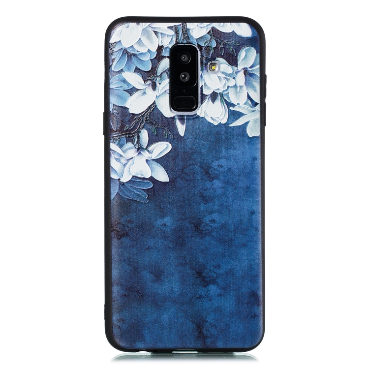

For Galaxy A6 (2018) Shockproof Soft TPU Protective Case(Magnolia Pattern)